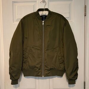 GAP Women’s Khaki Green Bomber Jacket